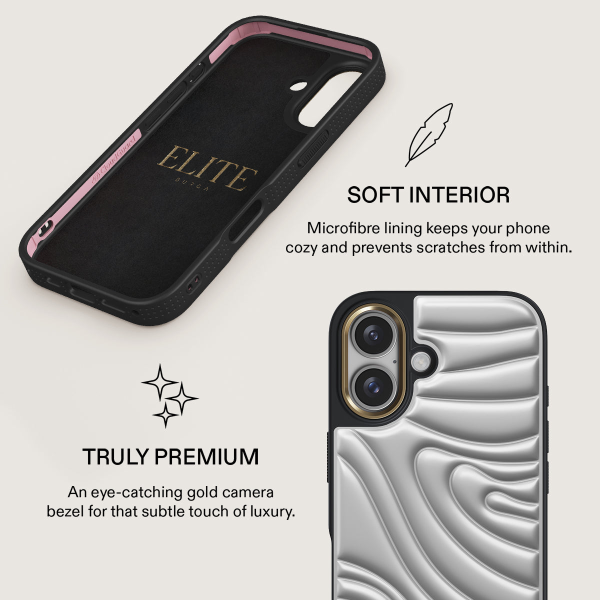 新品未使用 BURGA (ブルガ) Elite iPhone16ケース Chrome - iPhone 16 Case | BURGA