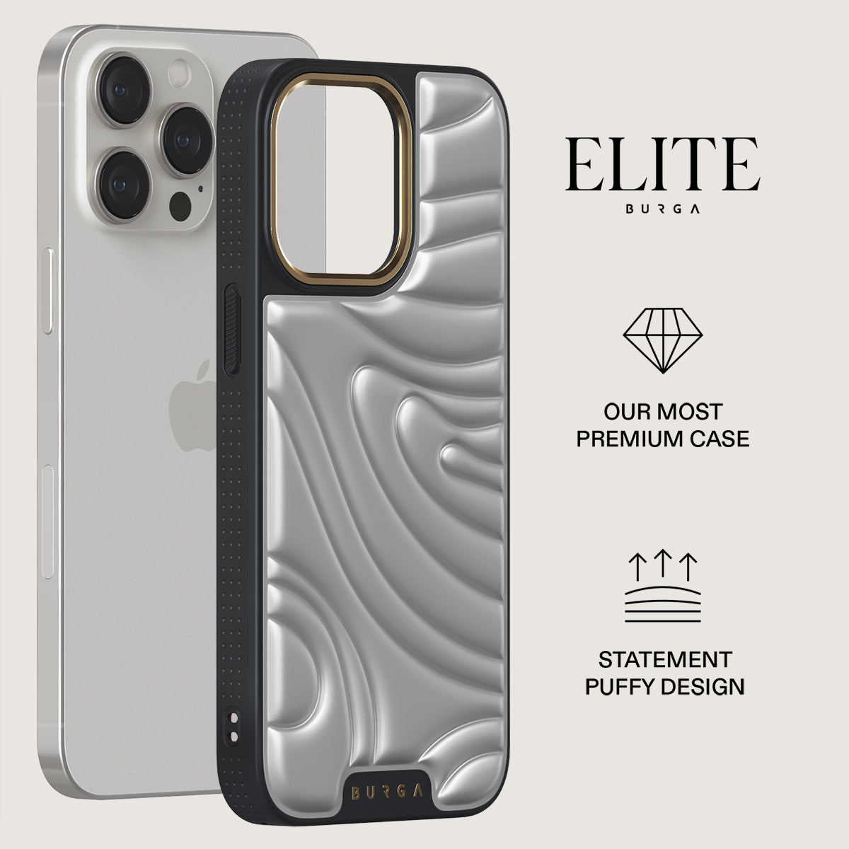 The Puffer Case® - Princess in Chrome | Urban Sophistication
