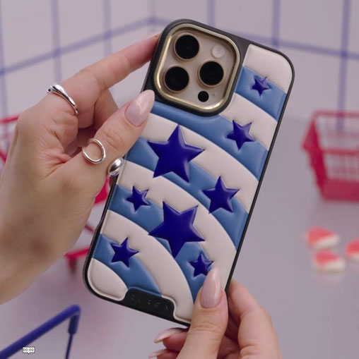 Pop Star - iPhone 15 Case, Elite Puffy Dark / Gunmetal
