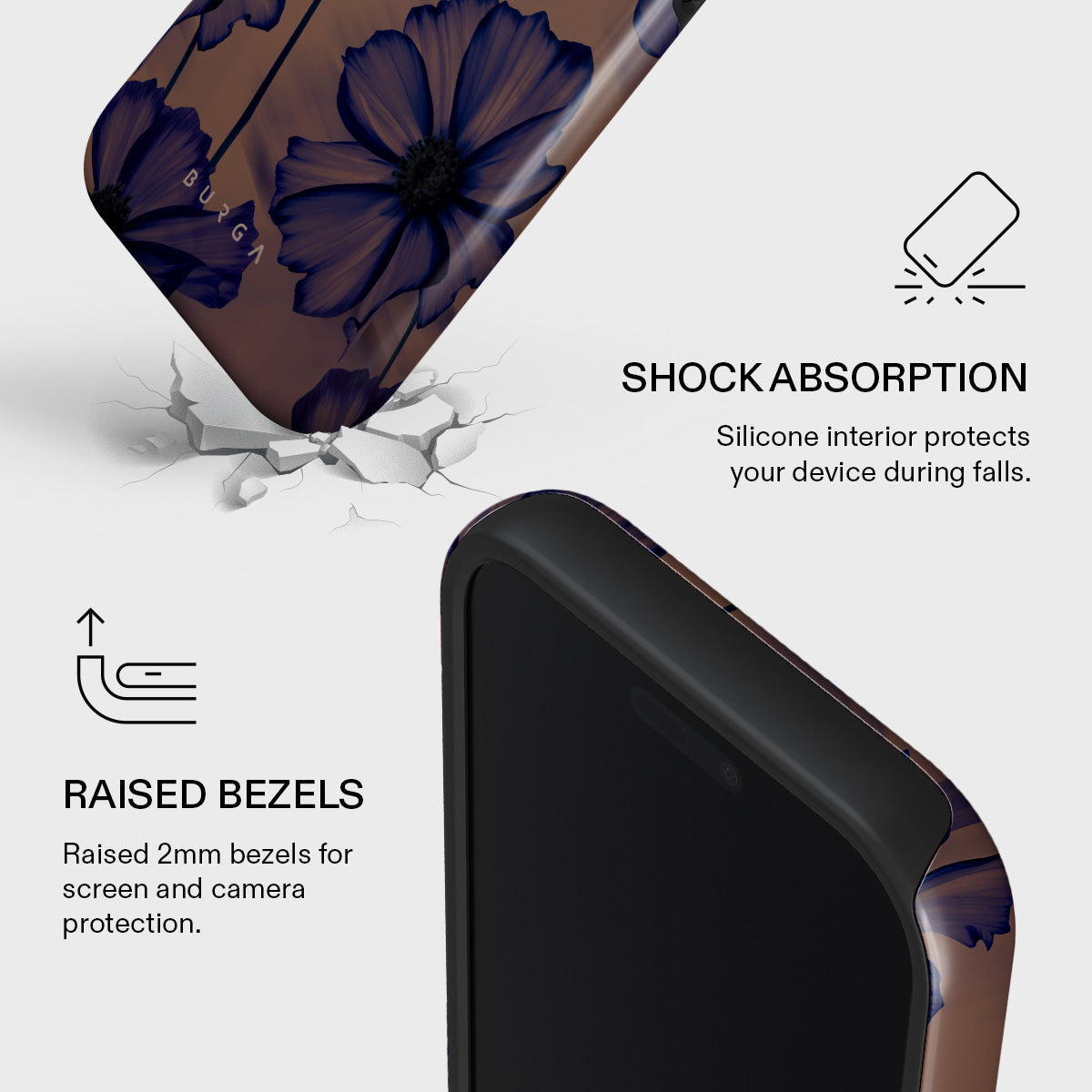 BURGA iPhone 17 Pro ケース Velvet Night Velvet Night - iPhone 17 Pro Case | BURGA