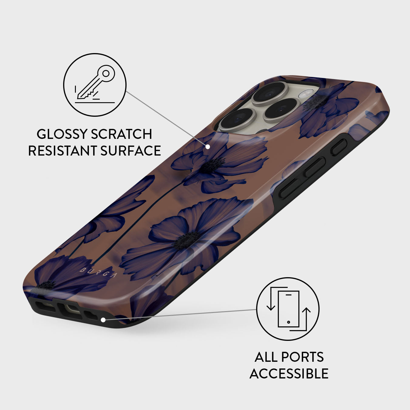 Velvet Night - iPhone 16 Pro Case | BURGA