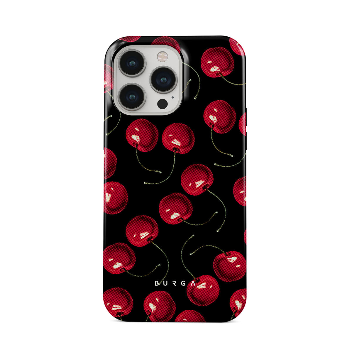 burga 新品 ♡iPhone 14 Pro ヒョウ柄　チェリー　ELITE burga 新品 ♡iPhone 14 Pro ヒョウ柄 チェリー ELITE - メルカリ