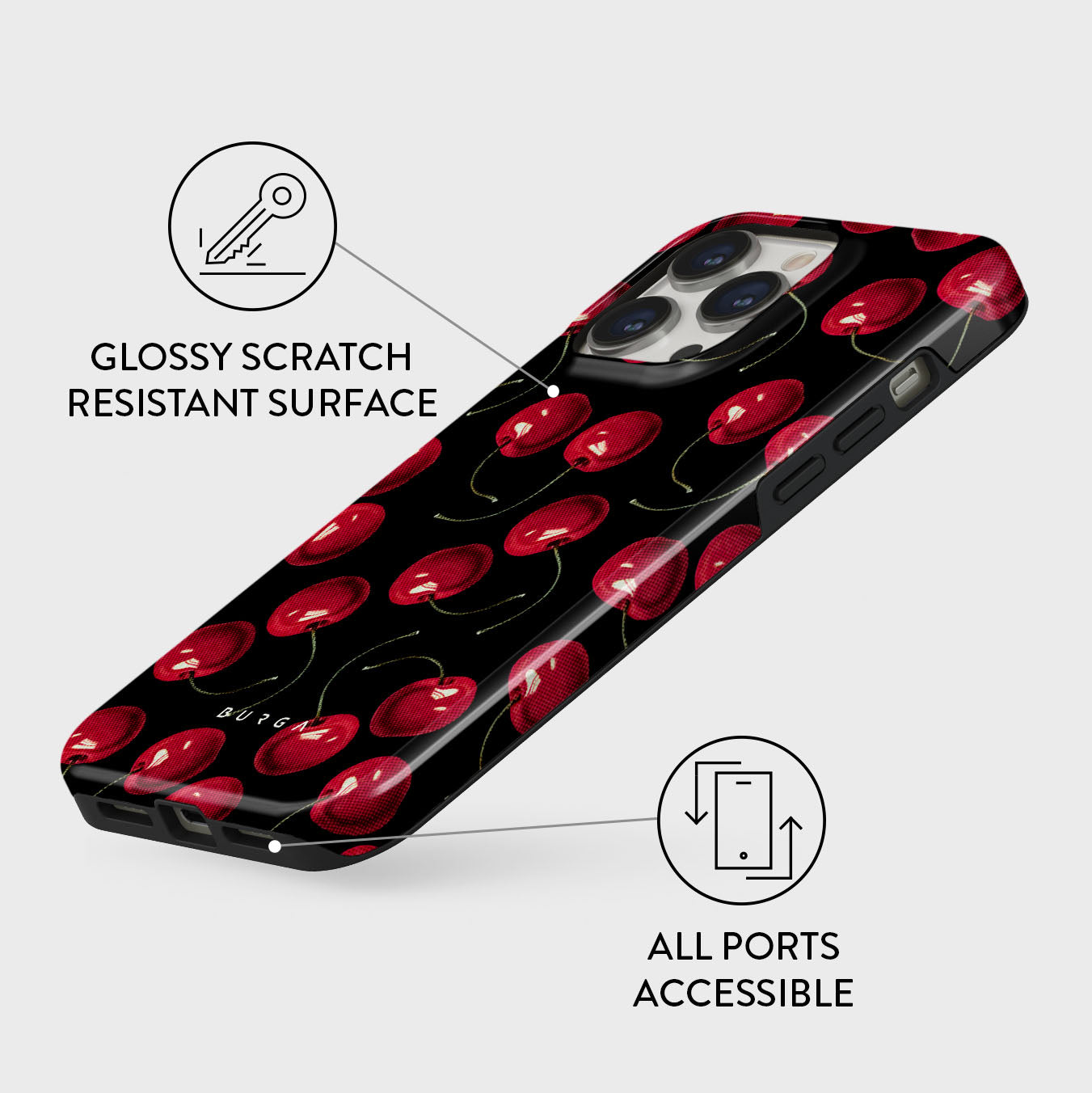 Cherrybomb - iPhone 13 Pro Max Case | BURGA