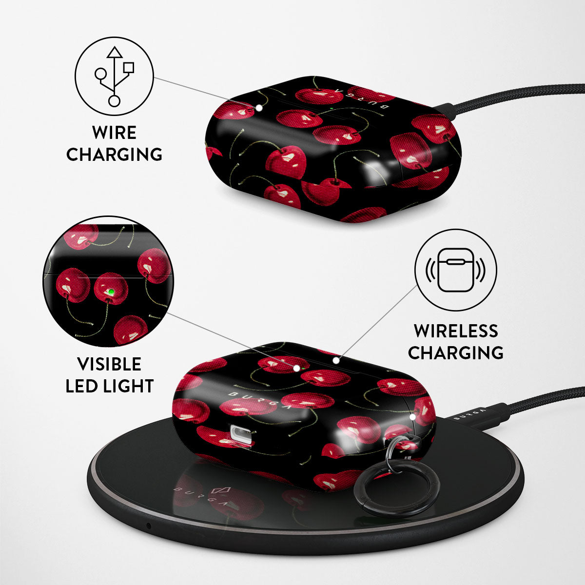 Cherrybomb - Apple Airpods Pro Case Cover | BURGA