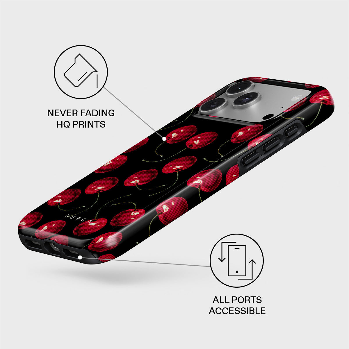 iPhone 17 Pro Max Case, Cherrybomb | BURGA