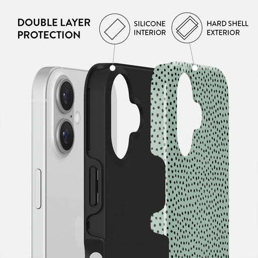 Mint Gelato - Dots iPhone 16 Case 2