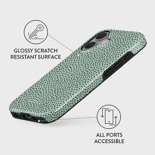 Mint Gelato - Dots iPhone 16 Case 3