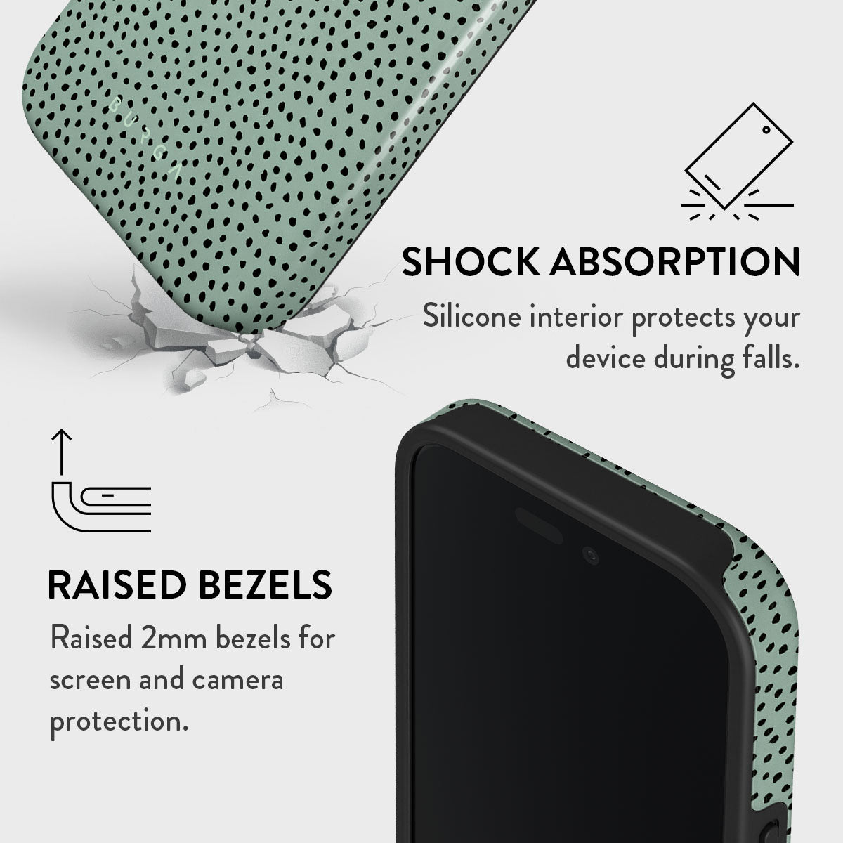 Mint Gelato - Dots iPhone 16 Case | BURGA