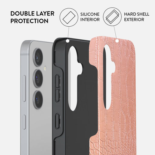 Pink Croco - Samsung Galaxy S24 Plus Case 6
