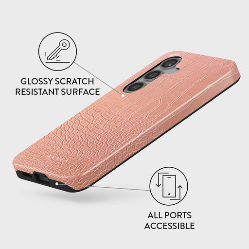 Pink Croco - Samsung Galaxy S24 Plus Case 7