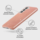 Pink Croco - Samsung Galaxy S22 Plus Case 3