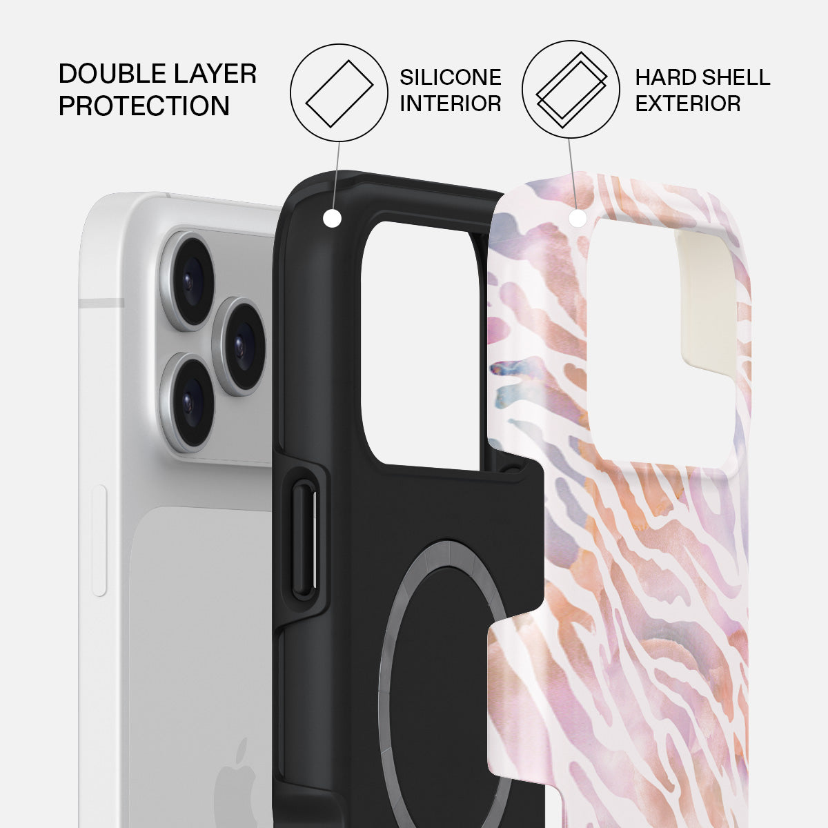 Sultry July - Zebra iPhone 17 Pro Max Case | BURGA