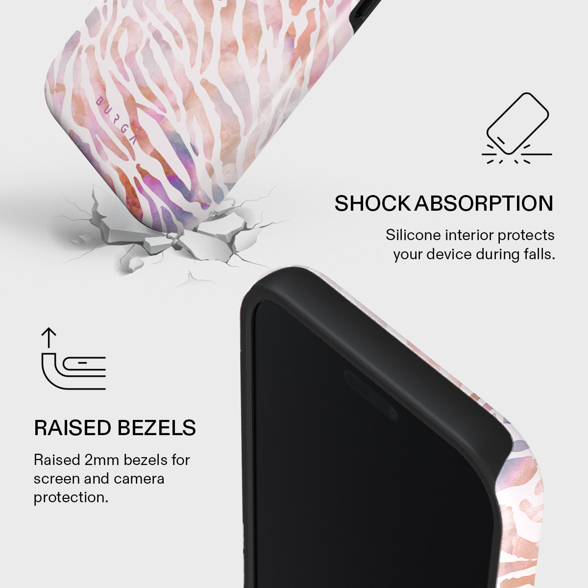 Sultry July - Zebra iPhone 17 Pro Max Case | BURGA