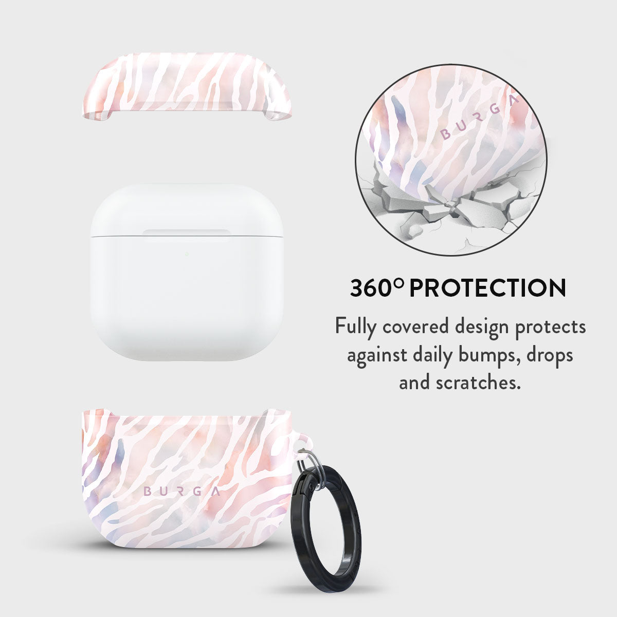 Sultry July - Zebra Apple AirPods 4 Case Cover | BURGA