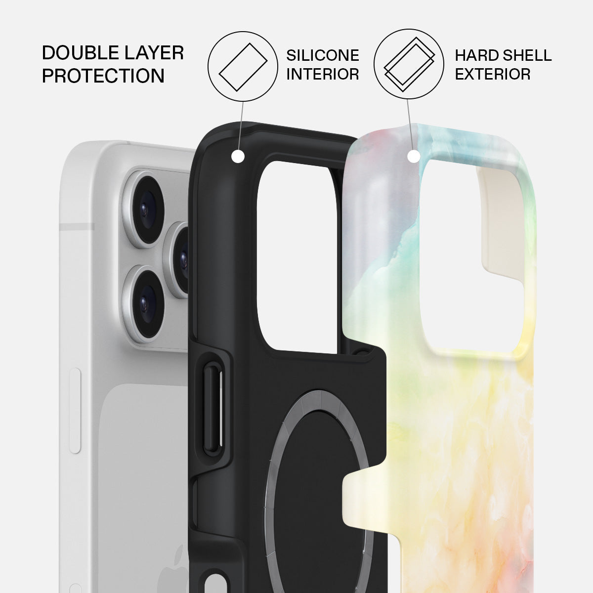 New Flame - Rainbow iPhone 17 Pro Case | BURGA