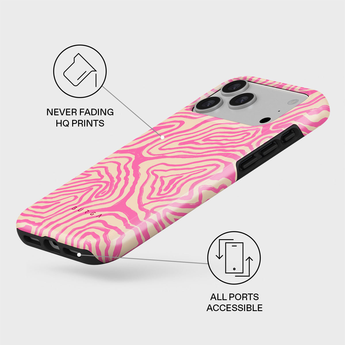Pink Shores - iPhone 17 Pro Max Case | BURGA