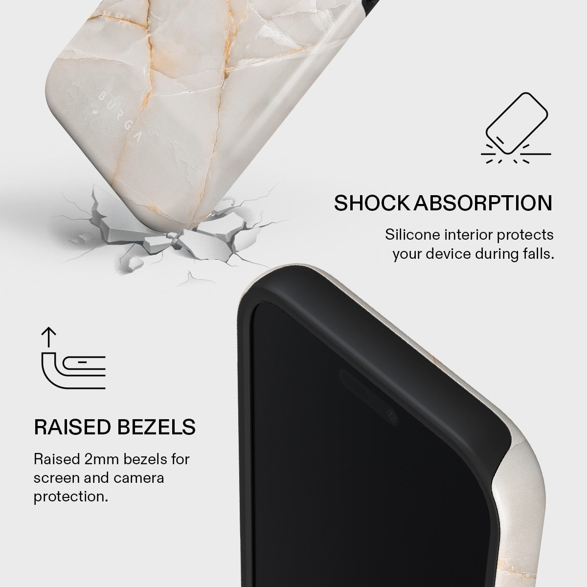 Vanilla Sand - Marble iPhone 17 Pro Case | BURGA