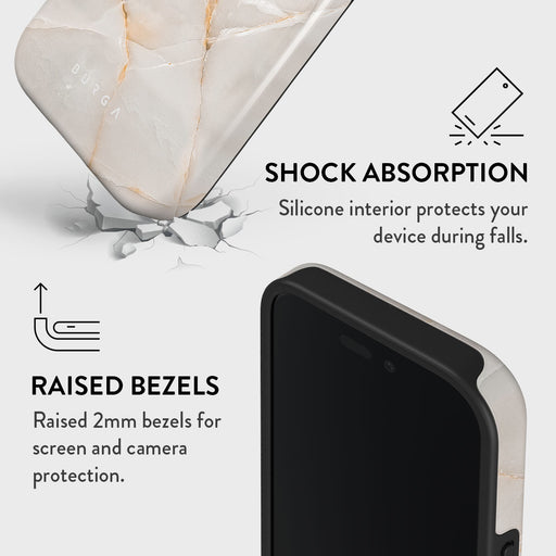 Vanilla Sand - Marble iPhone 16 Plus Case 4