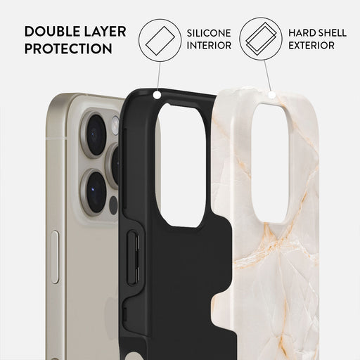 Vanilla Sand - Marble iPhone 16 Pro Max Case 2
