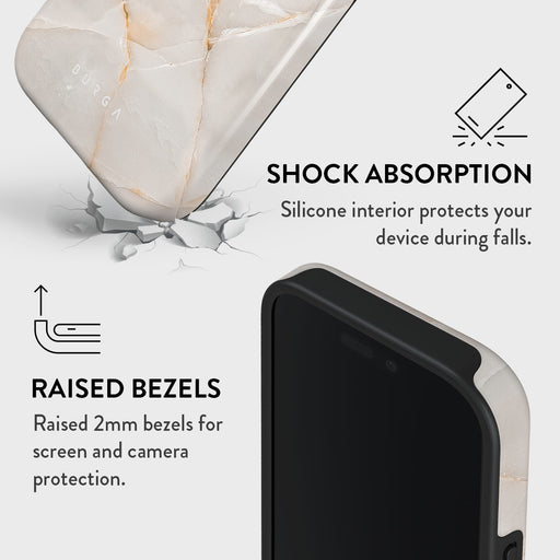 Vanilla Sand - Marble iPhone 16 Pro Max Case 4