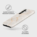 Vanilla Sand - Marble Samsung Galaxy S25 Case 3