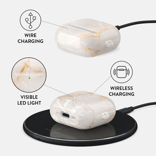 Vanilla Sand - Marble AirPods 4 Case 3