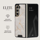 Vanilla Sand - Marble Samsung Galaxy Z Fold 5 Case 2