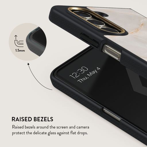 Vanilla Sand - Marble Samsung Galaxy Z Fold 5 Case 4
