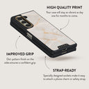 Vanilla Sand - Marble Samsung Galaxy Z Fold 5 Case 5