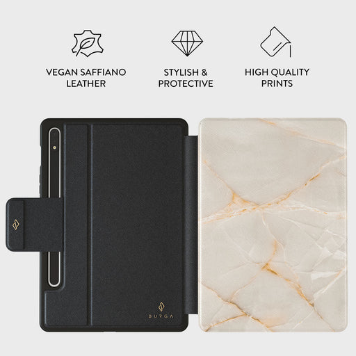 Vanilla Sand - Marble Samsung Galaxy Tab S9 FE Case 2