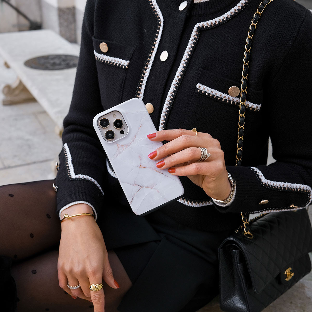 【新品】BURGA マーブルデザイン ハードケース　iPhone17 ベージュ Vanilla Sand - Marble iPhone 17 Pro Max Case | BURGA