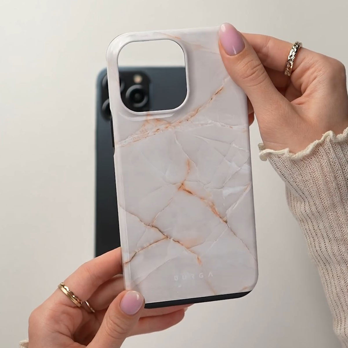 Vanilla Sand - Marble iPhone 17 Pro Max Case | BURGA