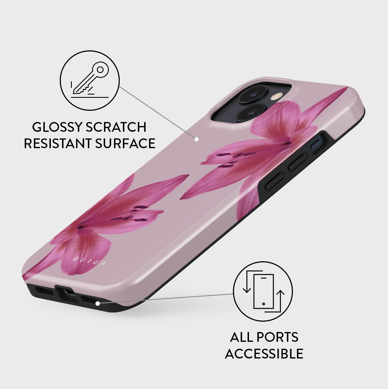Fragile Beauty - iPhone 15 Case | BURGA