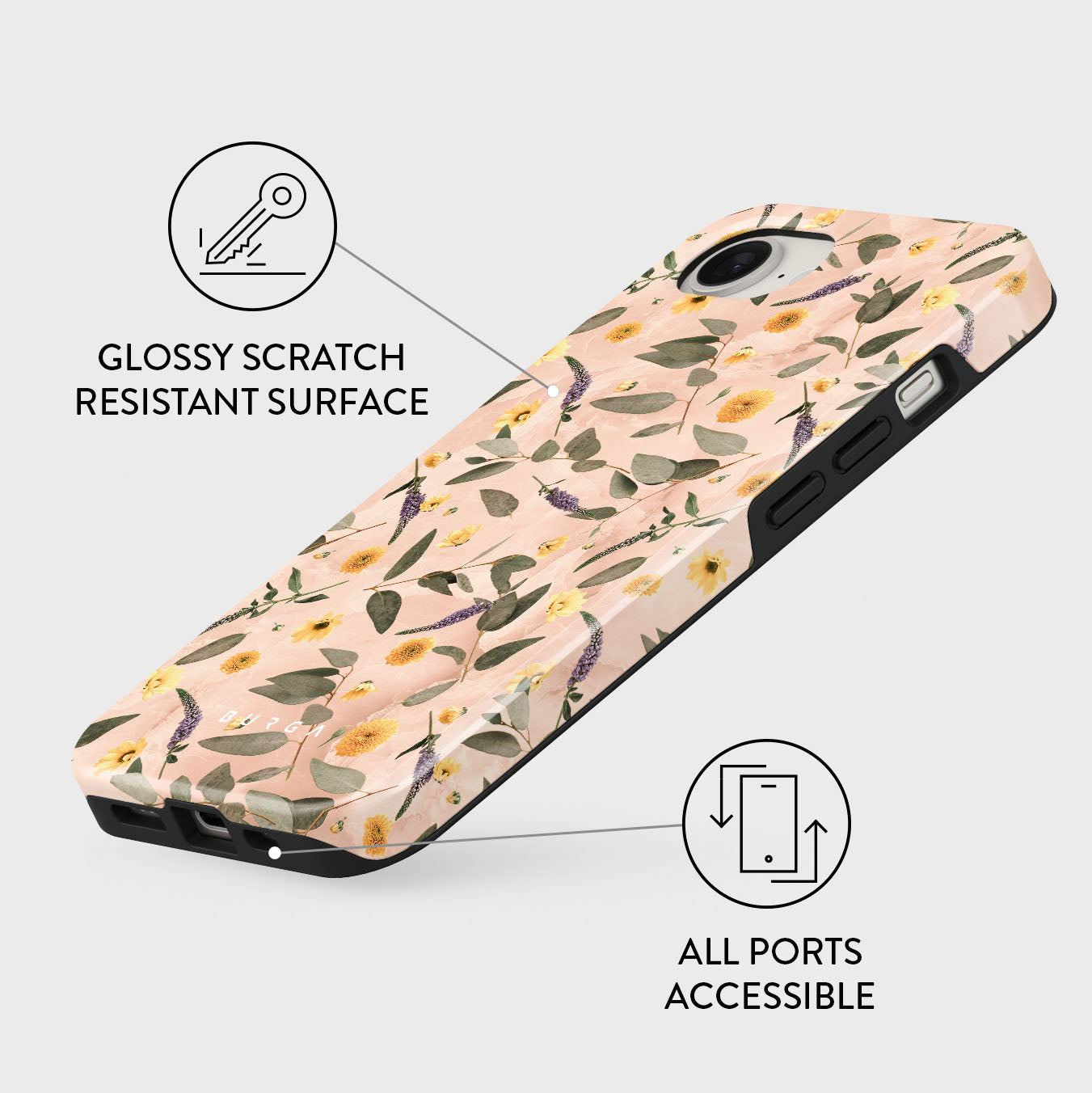 Sunday Brunch - Flowers iPhone 16e Case Sunday Brunch - Flowers iPhone 16e Case