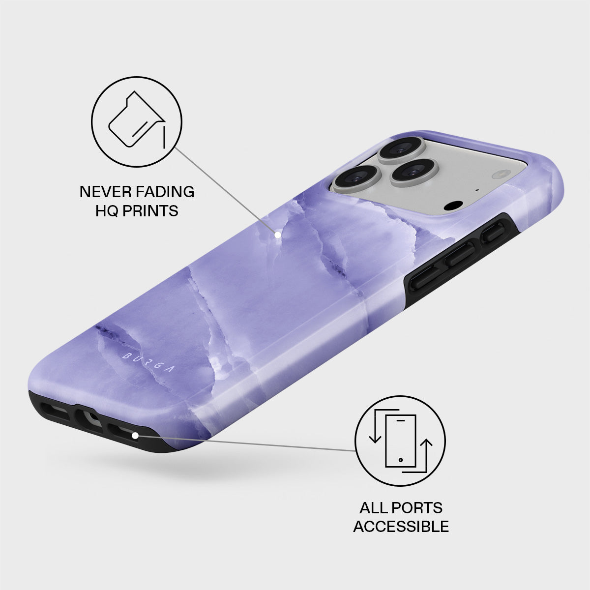 Lavender Dream - iPhone 17 Pro Max Case | BURGA
