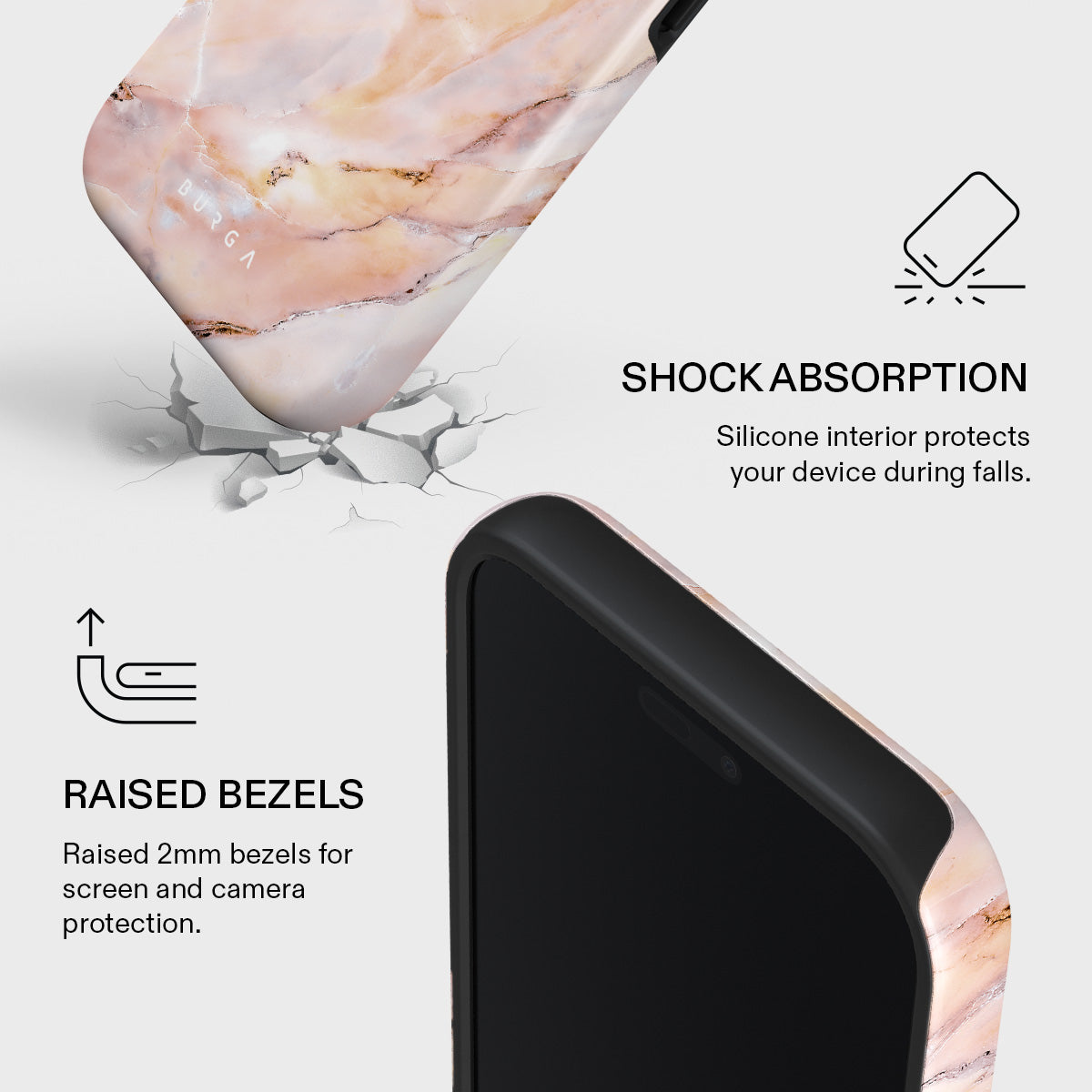 Morning Sunshine - Pastel Marble iPhone 17 Pro Max Case | BURGA