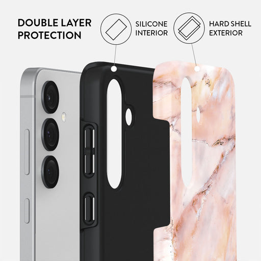 Morning Sunshine - Pastel Marble Samsung Galaxy S25 Case 2