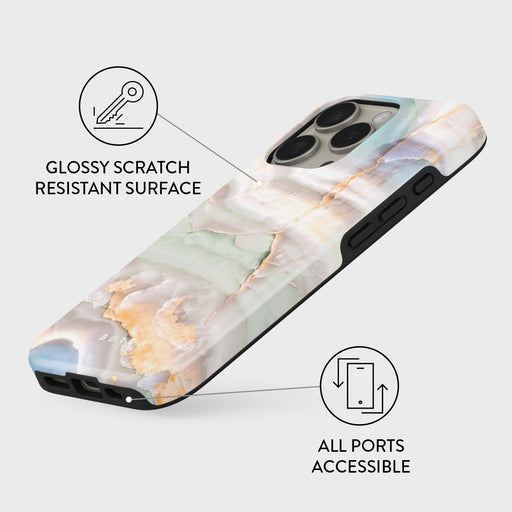 Pastel Hues - Colorful Marble iPhone 16 Pro Max Case 3