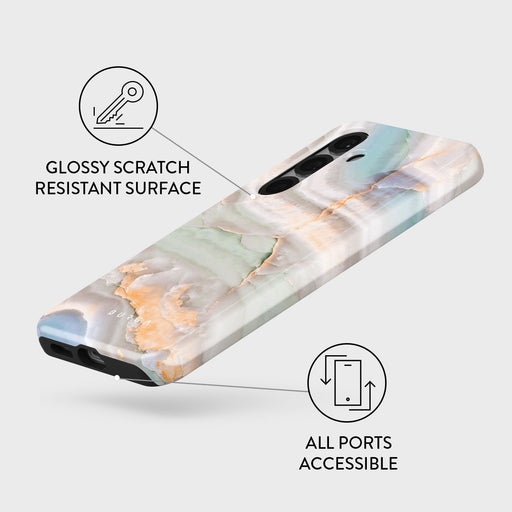 Pastel Hues - Colorful Marble Samsung Galaxy S25 Plus Case 3