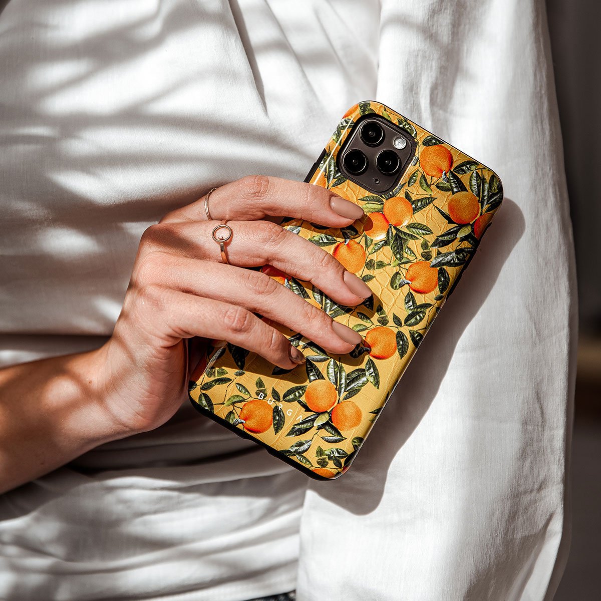 BURGA iPhone17pro ケース リング Orange Lemonade - iPhone 17 Pro Case | BURGA