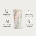 Pastel Hues - Colorful Marble Travel Mug 7