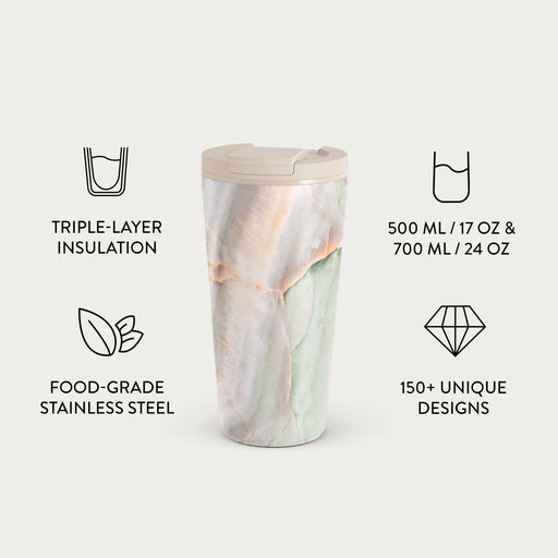 Pastel Hues - Colorful Marble Travel Mug 7