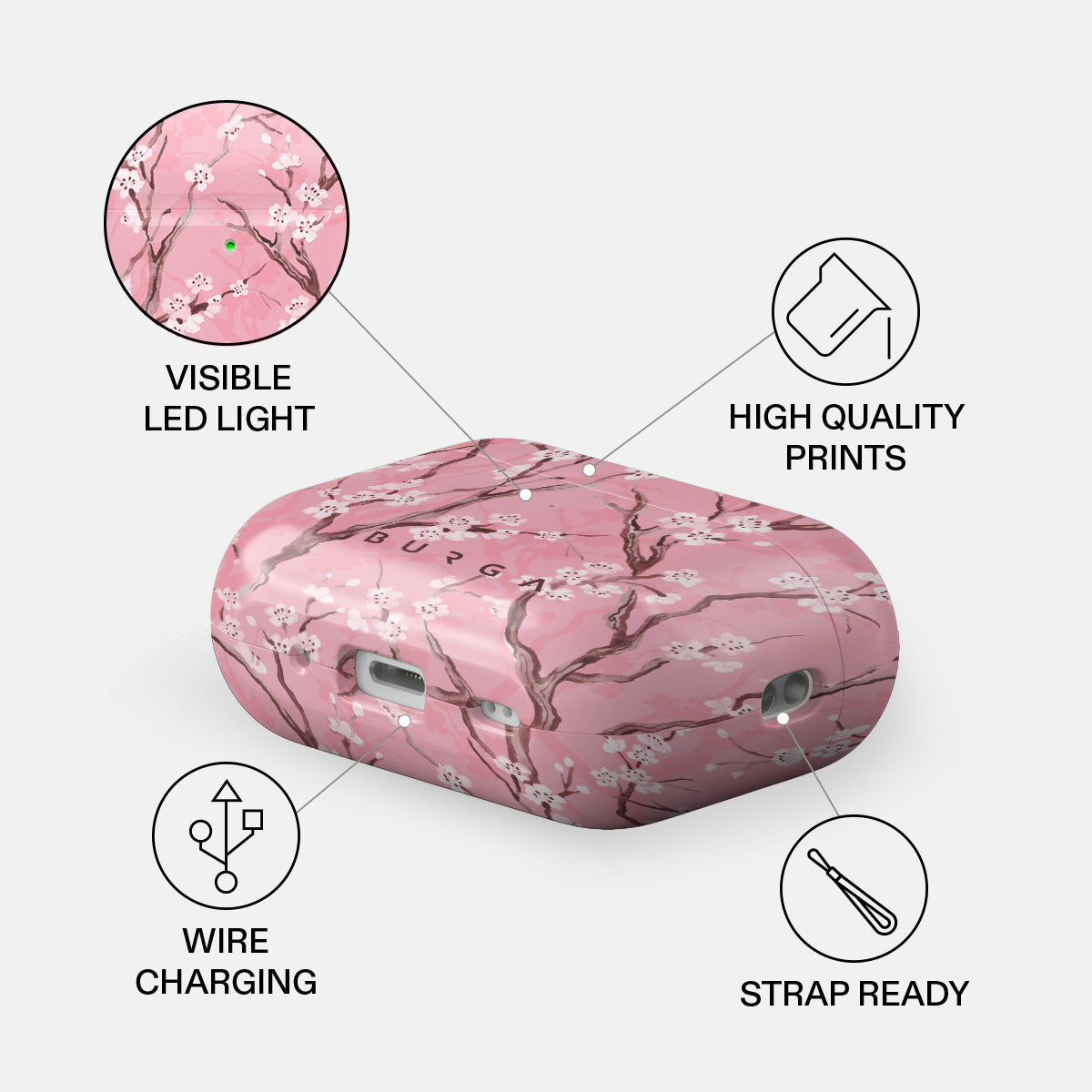 Sakura - Apple Airpods Pro 2 Case Cover | BURGA