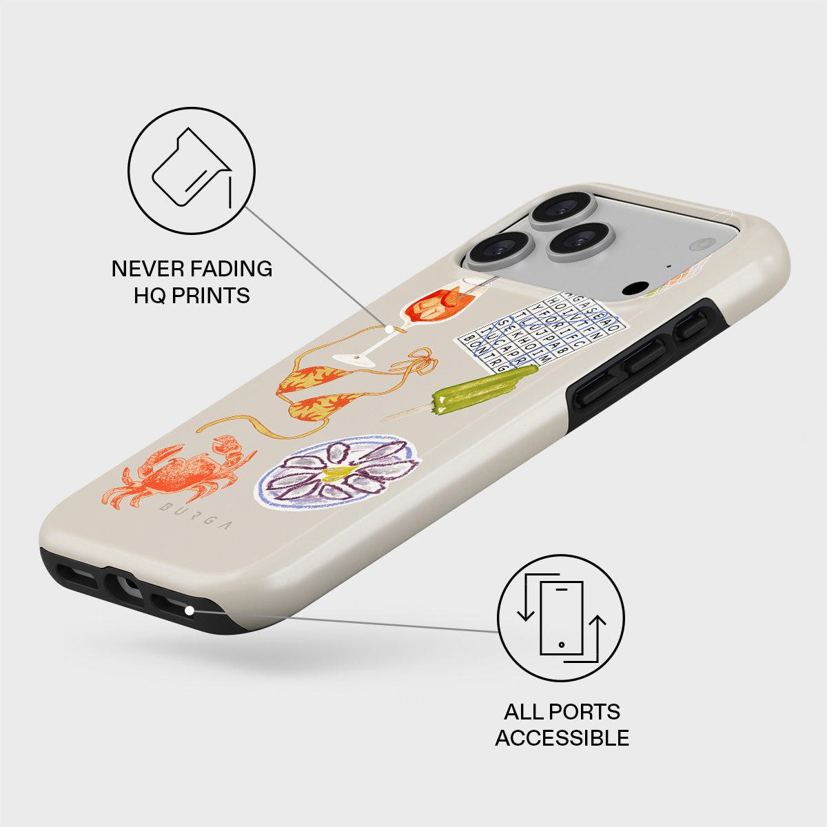 Seaside Muse - iPhone 17 Pro Max Case | BURGA