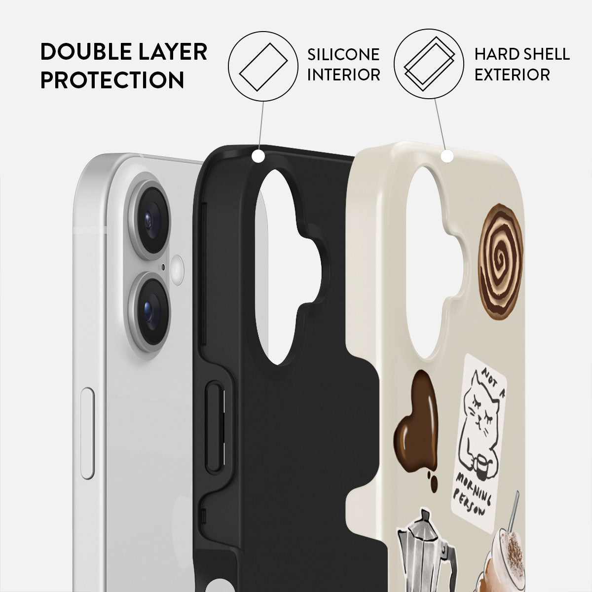 Urban Sophistication iPhone16ケースOAT MILK The Skinny Case™ - Oat Milk | Urban Sophistication