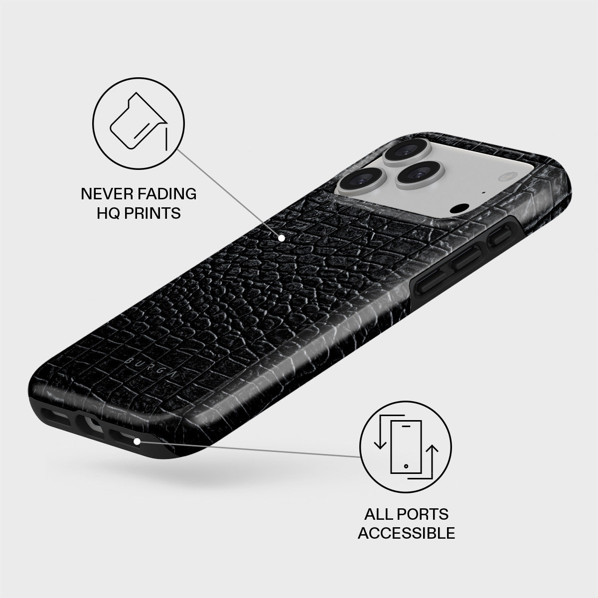 Reaper's Touch - Snakeskin iPhone 17 Pro Max Case | BURGA