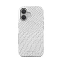 Glacial Desert - White Snakeskin iPhone 16 Plus Case 1
