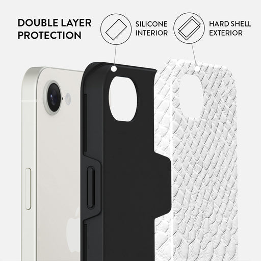 Glacial Desert - White Snakeskin iPhone 16e Case 2
