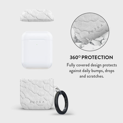 Glacial Desert - White Snakeskin AirPods Case 2