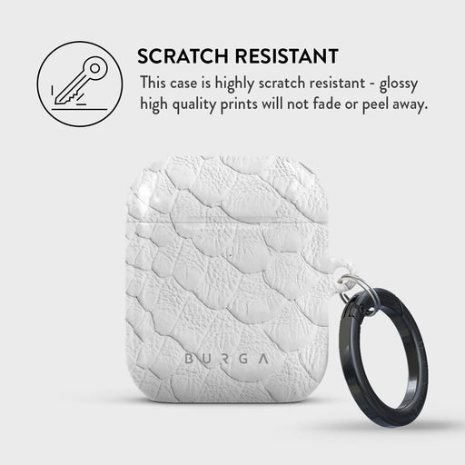 Glacial Desert - White Snakeskin AirPods Case 4